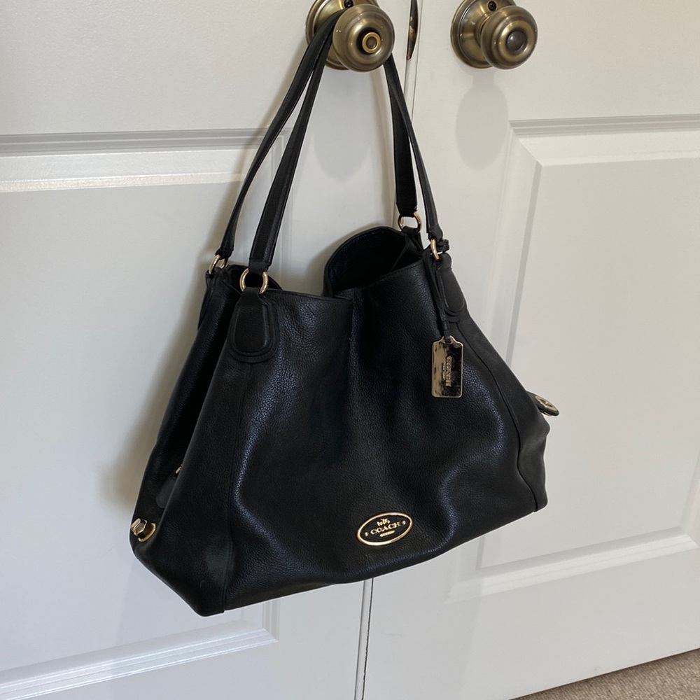 Coach bag - genuine black leather
